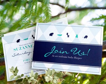 Baby Boy Shower Invitation