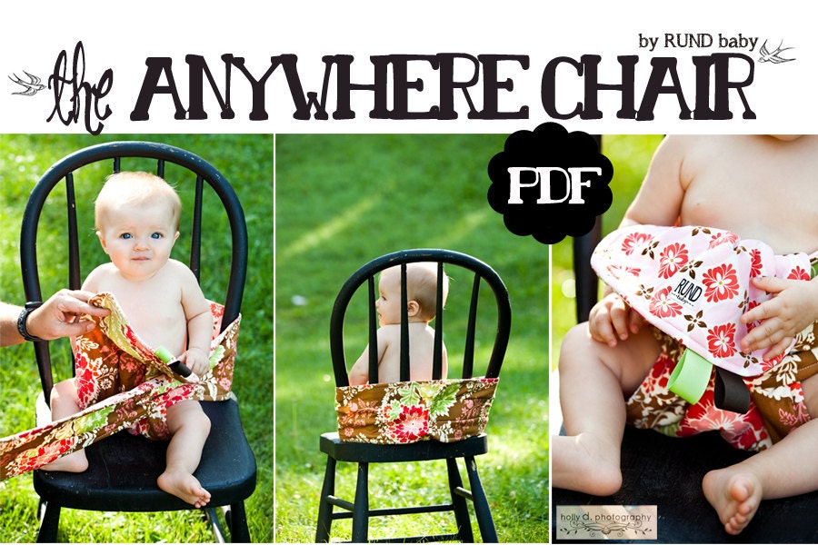PDF pattern Anywhere chair fabric travel high chair works