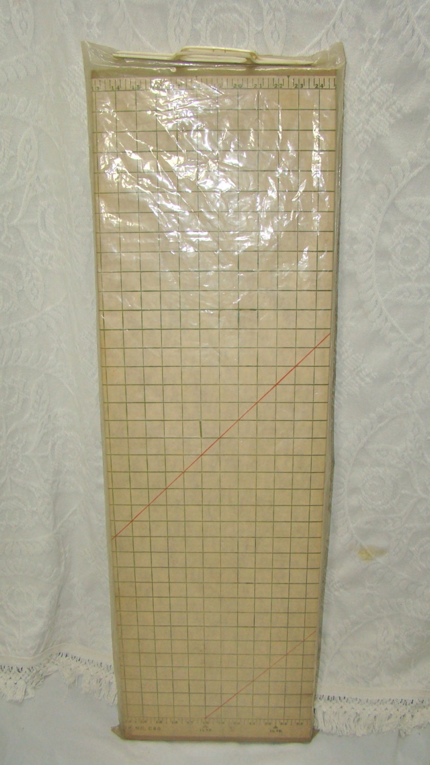 Vintage Fabric Cutting Board. Pattern Cutting Mat. Sewing