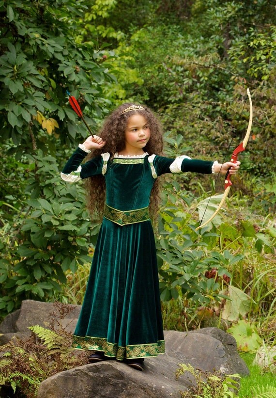 Items similar to Merida Costume - Brave Inspired Princess Gown on Etsy