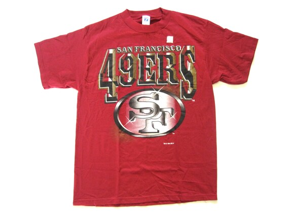 vintage SAN FRANCISCO 49ERS logo 7 t-shirt short sleeve nfl