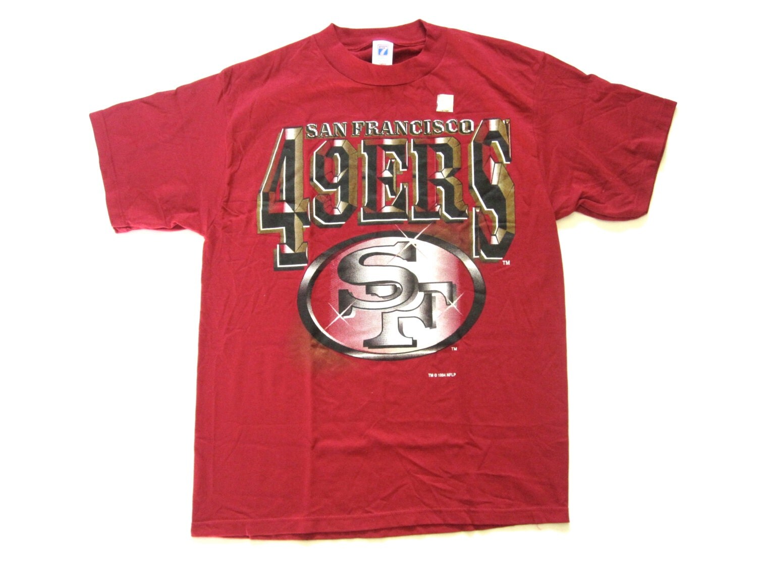 vintage SAN FRANCISCO 49ERS logo 7 t-shirt short by SteggoVintage