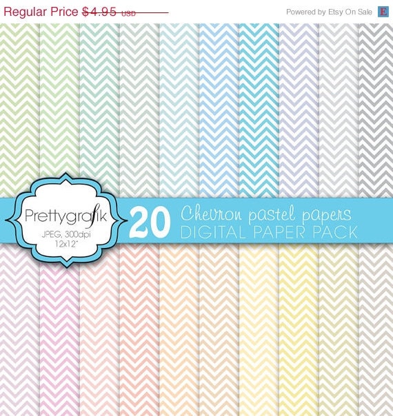 40% OFF SALE chevron digital paper, commercial use, scrapbook papers, background - PS583 Il_570xn