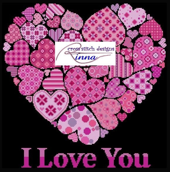 I Love You Pink Hearts