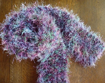 Knit Scarf - Multi-colored (Purples, Blues, Greens) - Extra Long, Extra Soft by MtnGlen