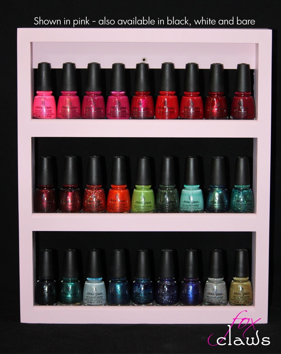 Wood Nail Polish Rack 'Little Princess' by FoxClaws on Etsy