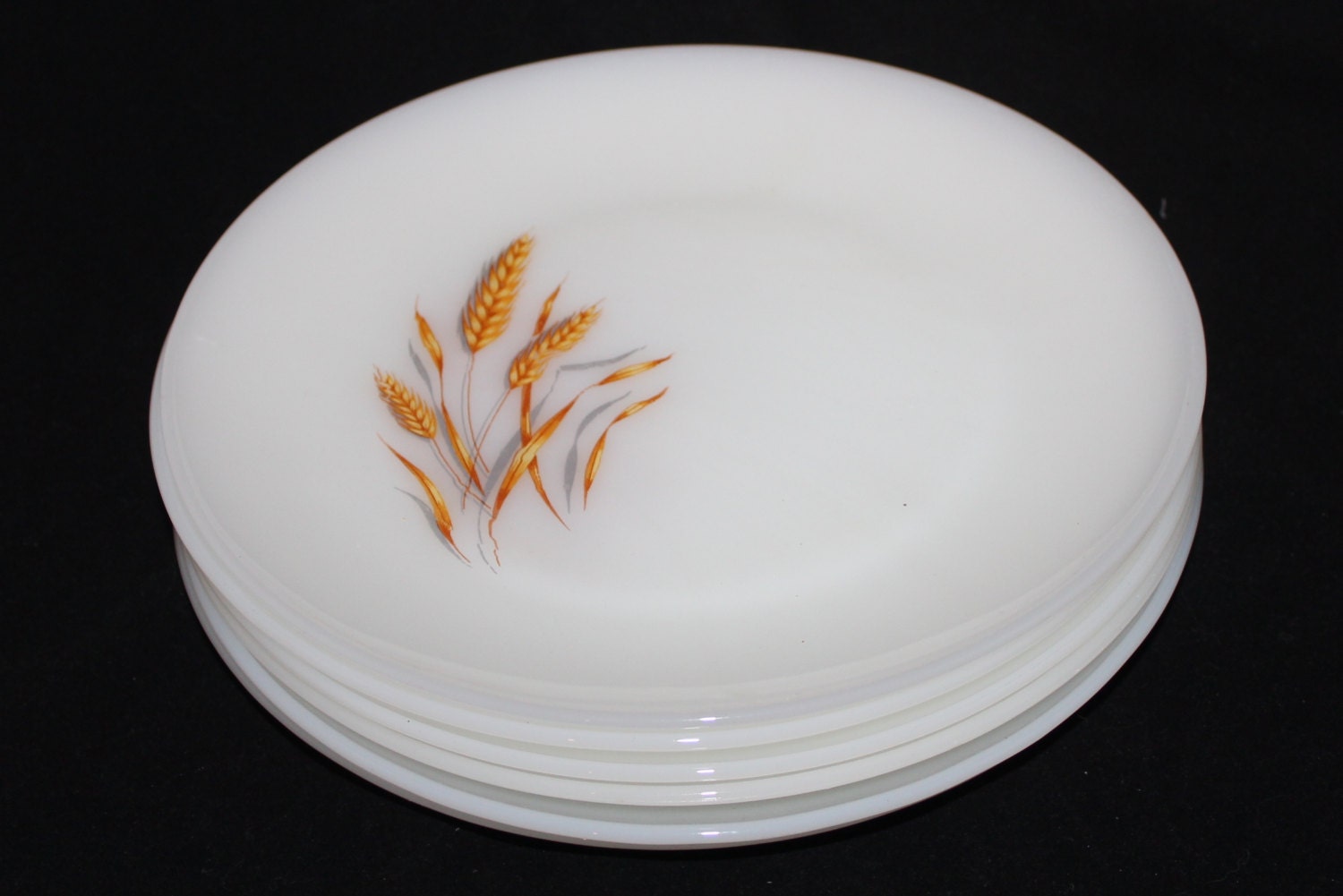 Fire King Wheat dinner plates set of 6 Anchor Hocking