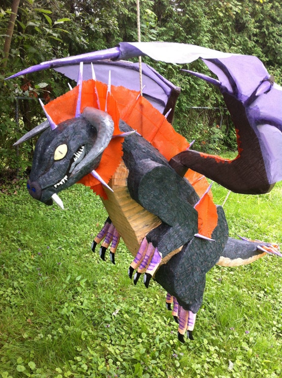 Items similar to Large Custom Made Dragon pinata on Etsy