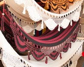 Multicolor Handwoven Hammock Natural Cotton / Thread Thickness "18"