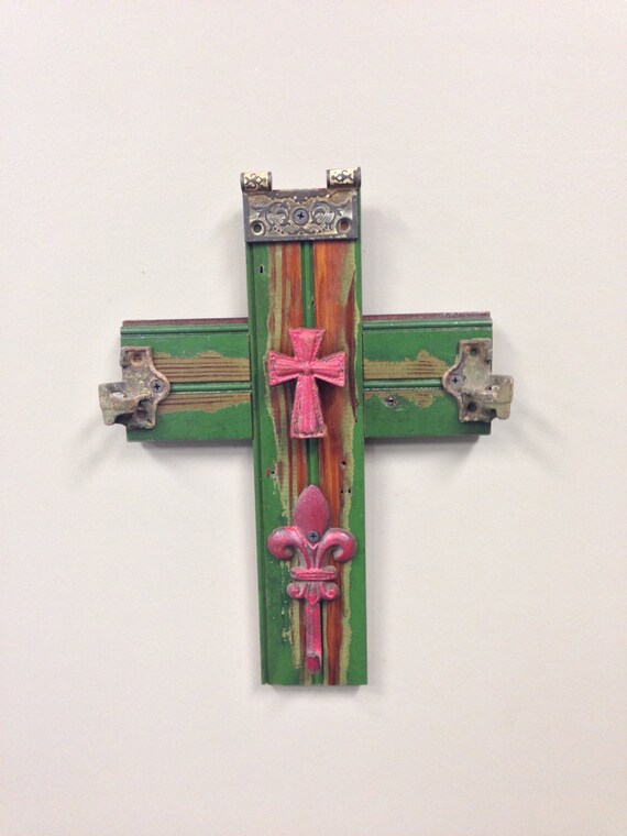 Antique Vintage Wooden Wall Cross