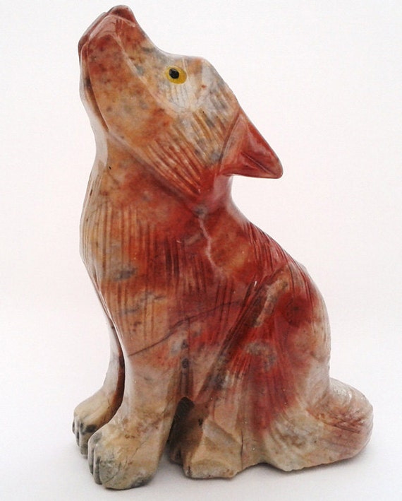 red wolf figurine