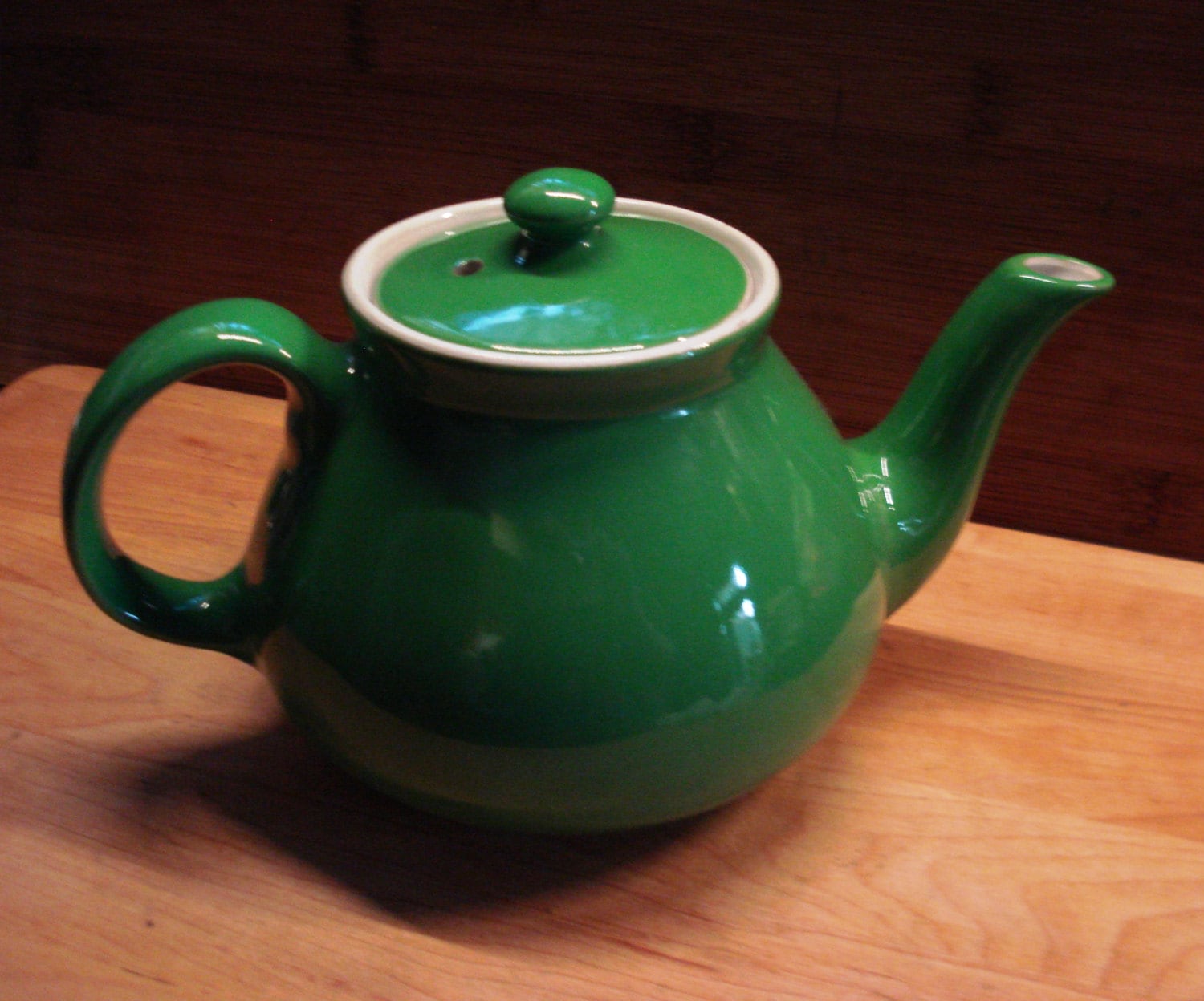 Green Hall Teapot Vintage Haute Juice