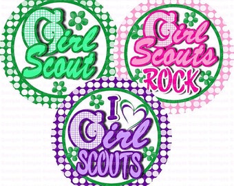 I Love GIRL SCOUTS (4) Bottle Cap Images 4x6 Bottlecap Collage ...