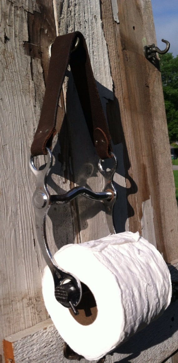 Unique horse bit toilet paper holder