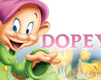 Dopey Dwarf Checkbook Cover 7 Dwarfs Grumpy Happy
