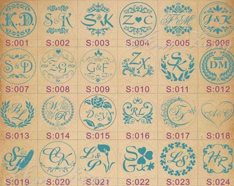 Personalized Initials Wax Seal Stamp for Wedding