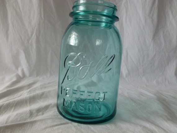 Vintage Blue Ball Perfect Mason Jar Quart Number 6 or 9