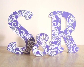 Pick the Colors and letters,just married wood,Personalised Monograms,wood sign initials,letters,accessories,Letters decoration,hochzeit deko