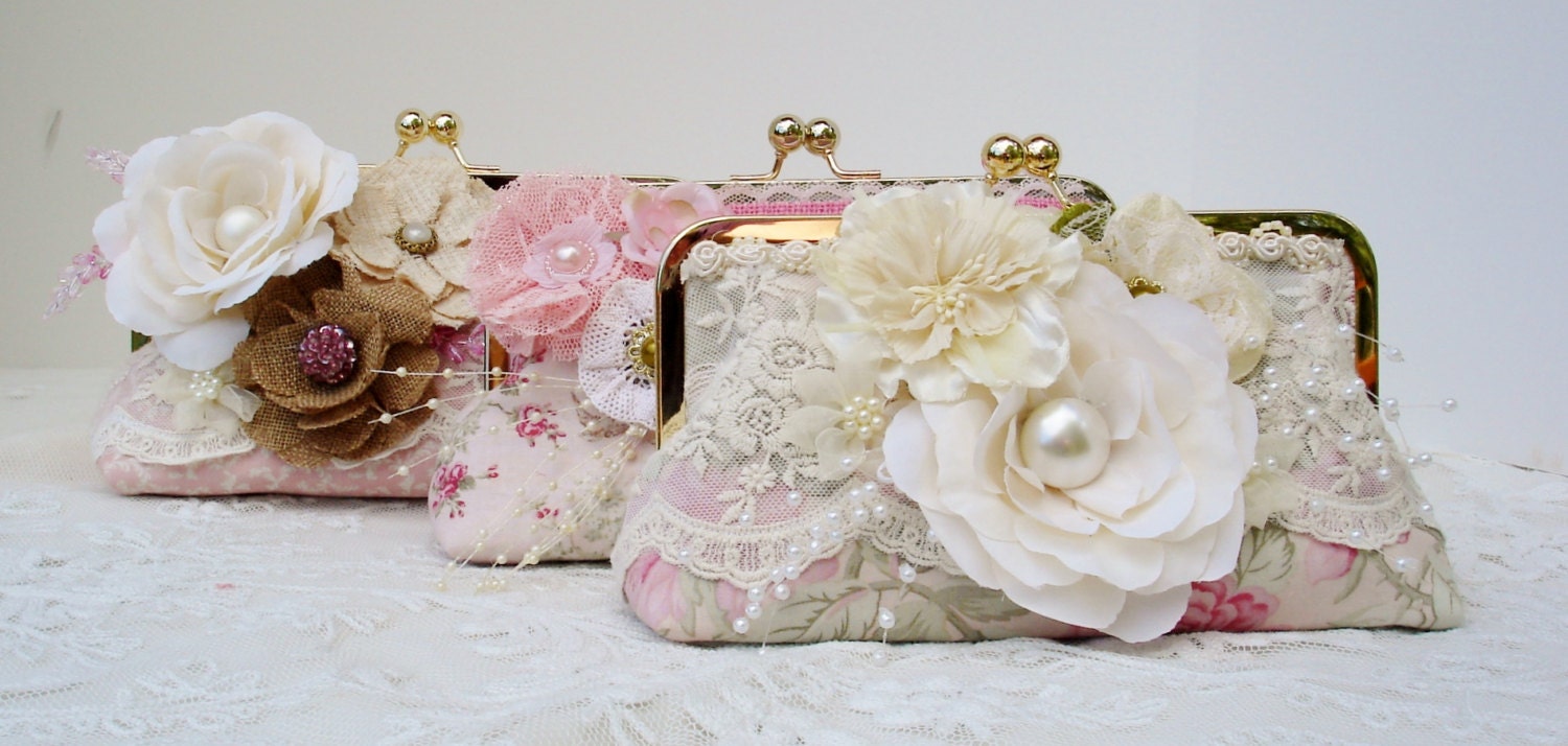 pink bridesmaid clutch shabby chic handbag vintage wedding pink bridesmaid clutch shabby chic handbag vintage wedding