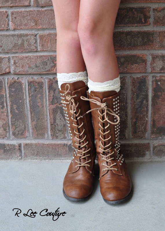 lace cuff boot socks