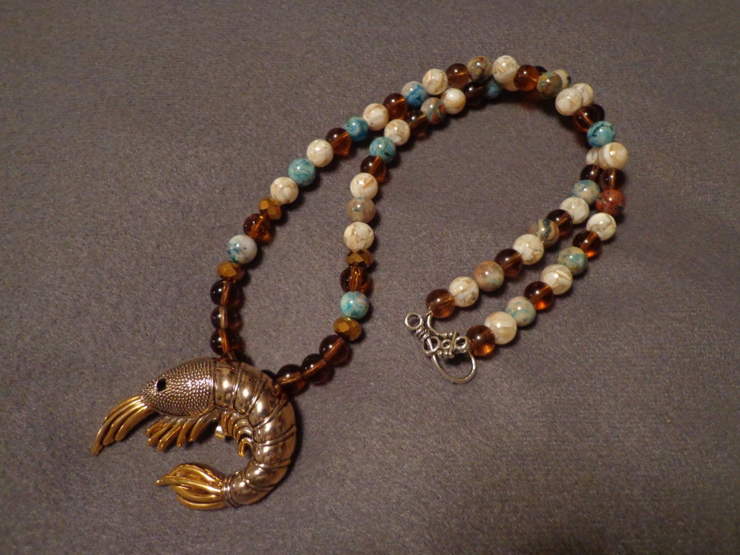 Shrimp necklace