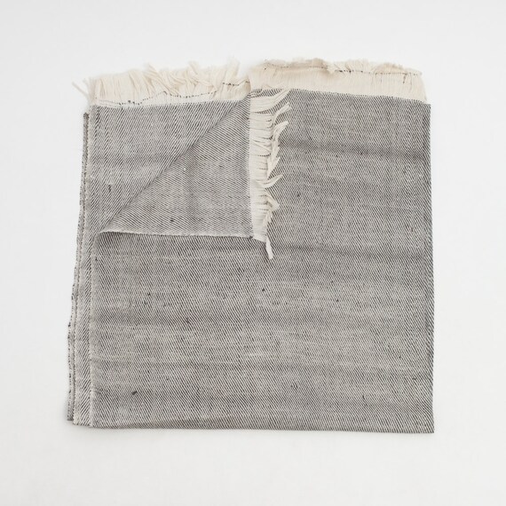 Australian Wool Throw of Blanket in Simple Grey by Hokoda on Etsy