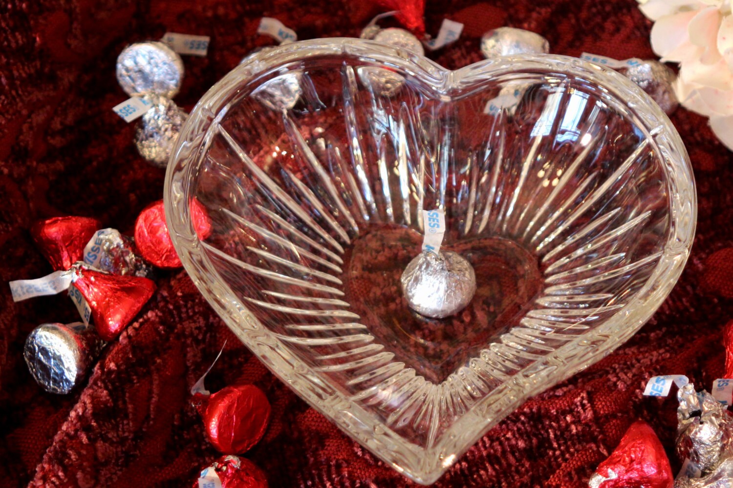 Crystal Heart Candy Dish Mikasa Crystal Dish Haute Juice