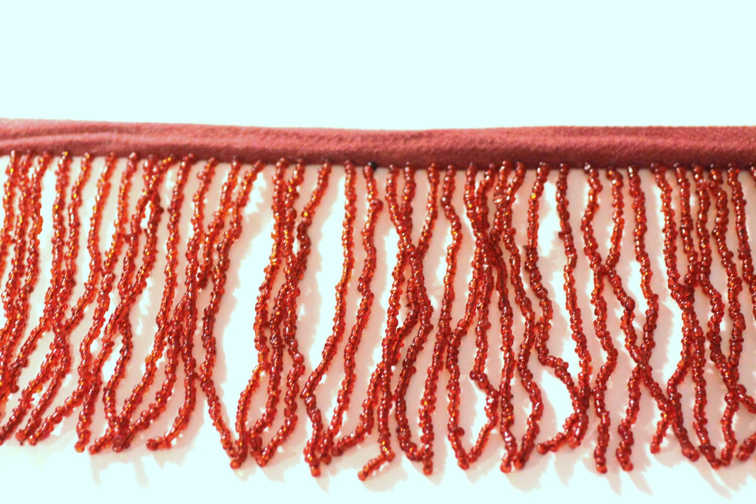 Bead Trim Seedbead Fringe Red Fringe Trim Beaded Fringe