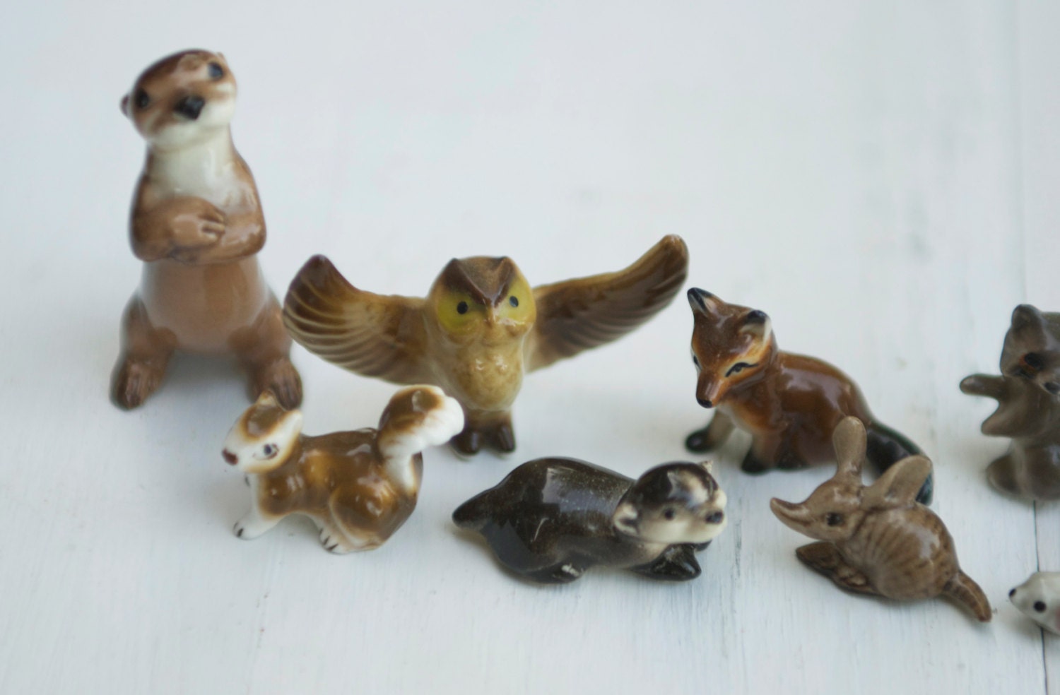 porcelain woodland animals