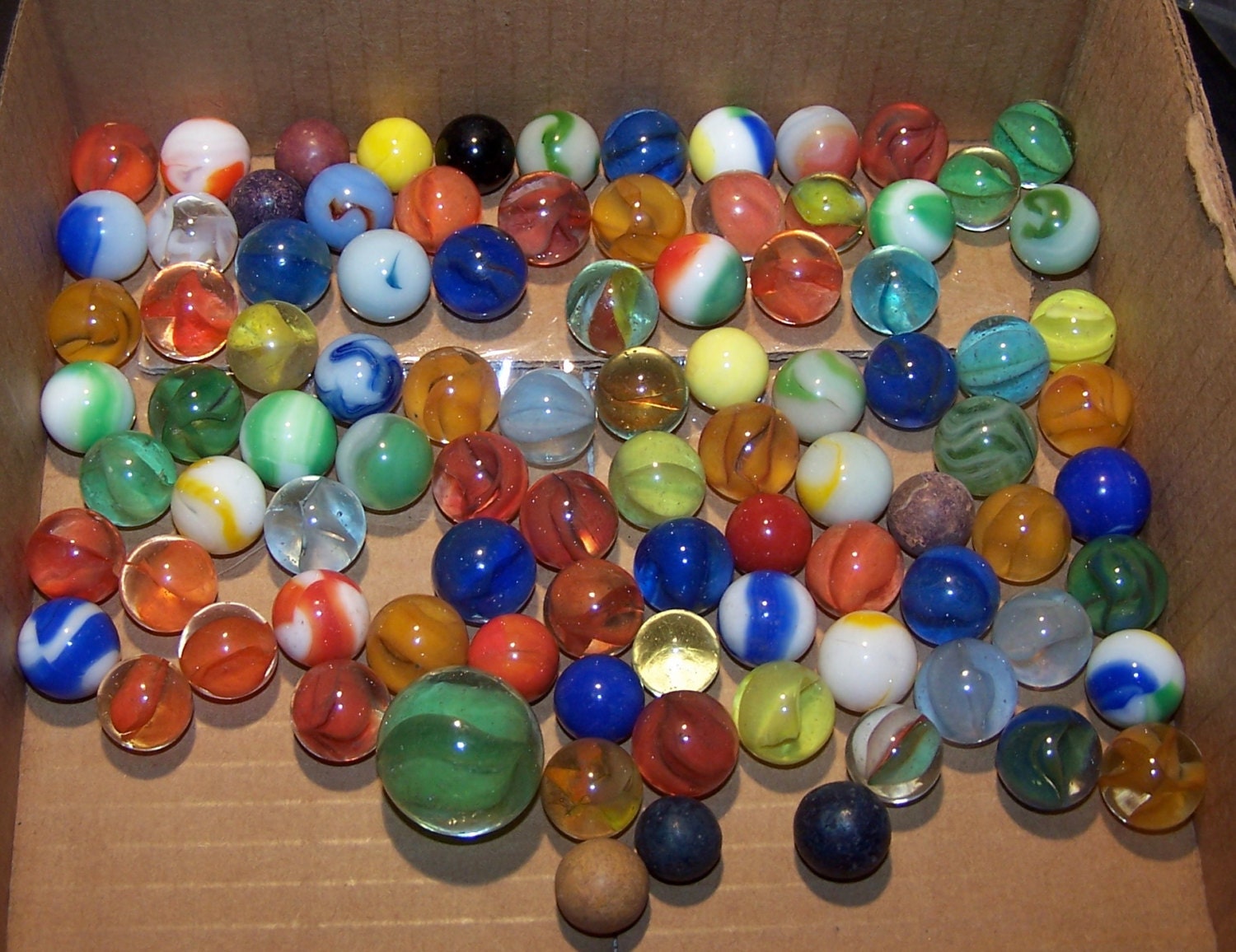 Vintage Marble King & Vitro Agate Marbles Antique Clays
