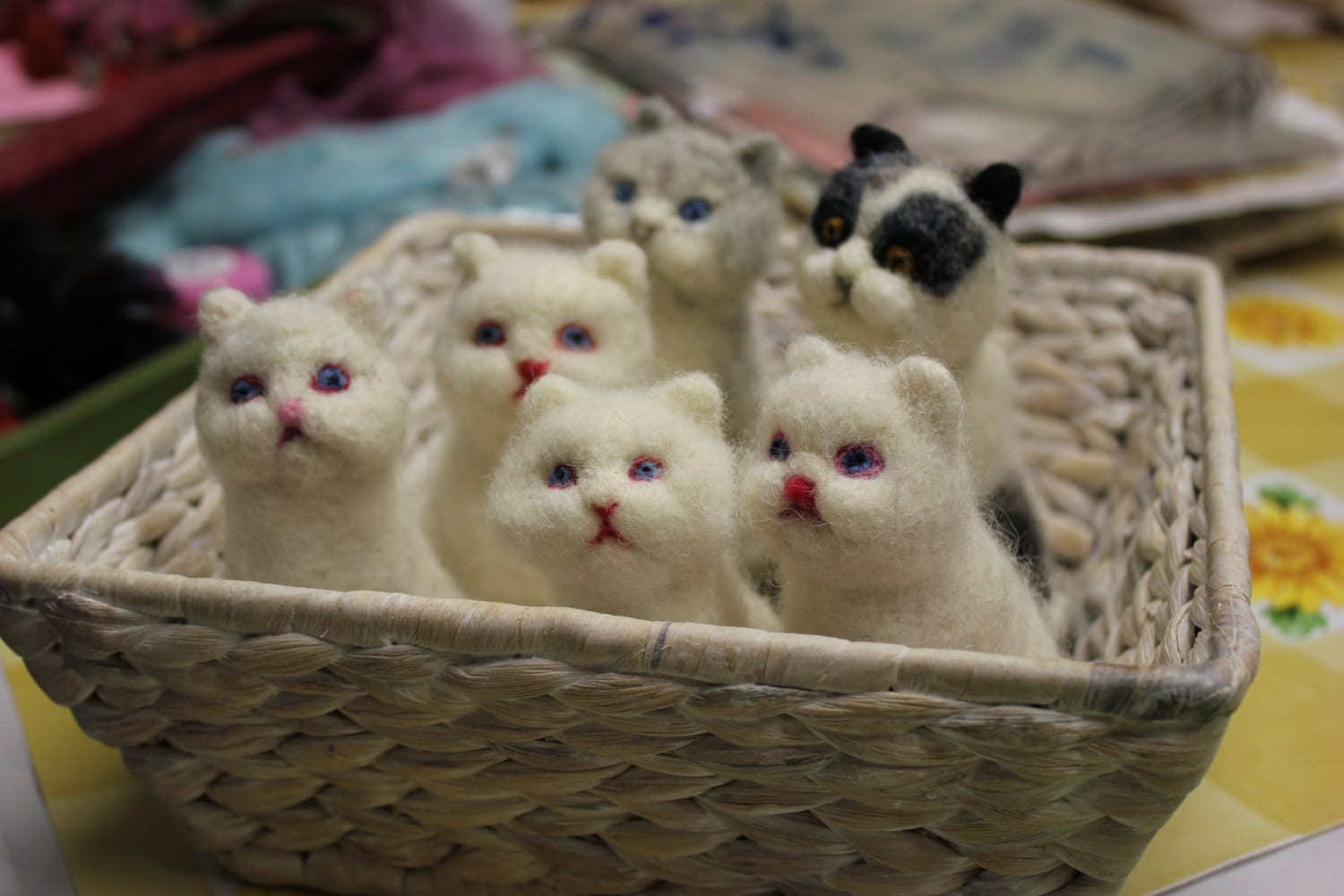 Needle Felted Animal Needle Felted Cat Felted Pets