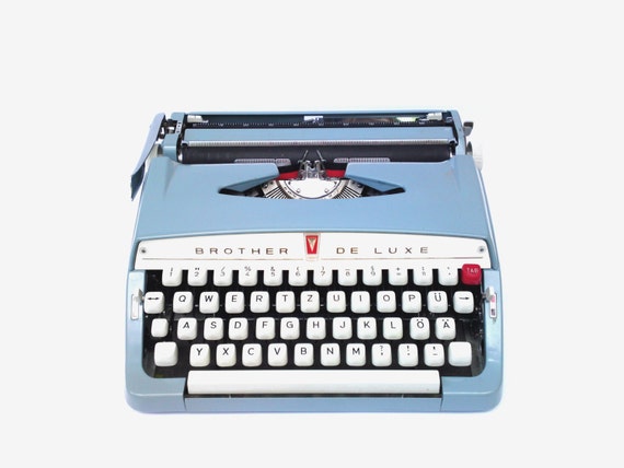Typewriter Brother Deluxe vintage manual typewriter Germany