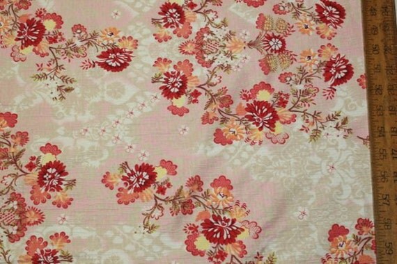 Floral Cotton Spandex Knit Gauze Apparel Fabric by FabricsUniverse