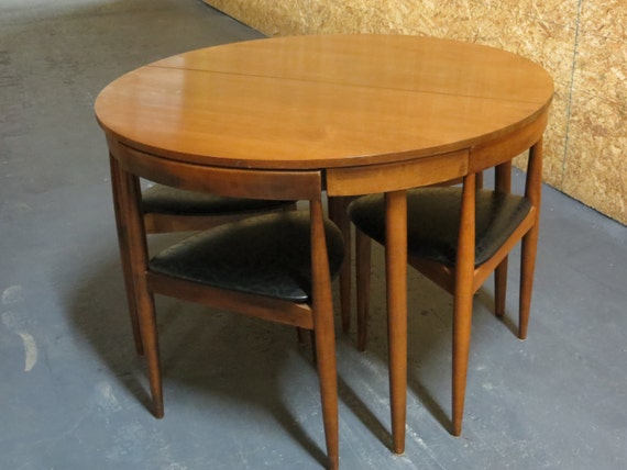 Mid Century Modern Hans Olsen Style Nested Dining Set