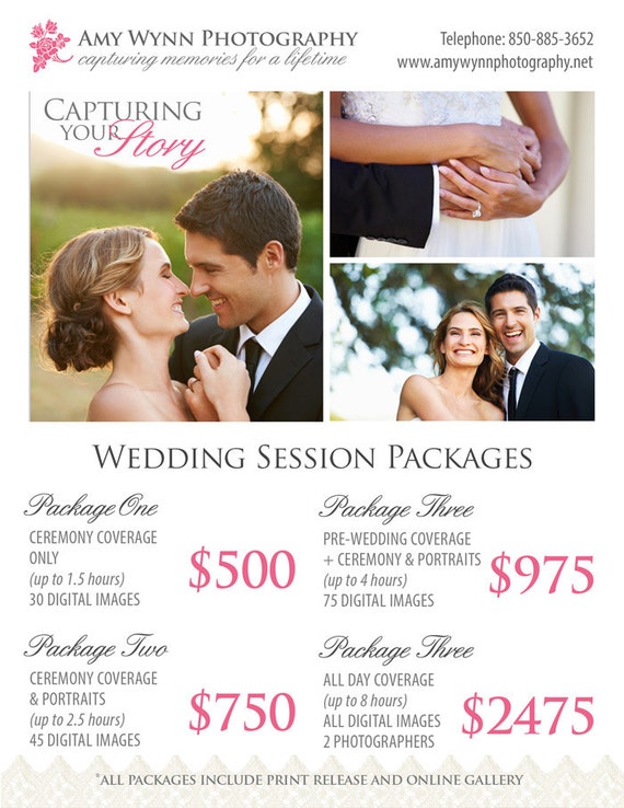 Wedding Photography Package Pricing by StudioTwentyNine on ...