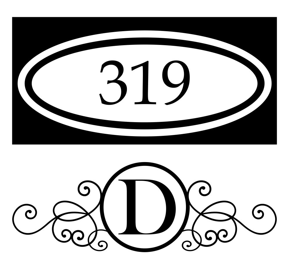 Printable House Number Stencils