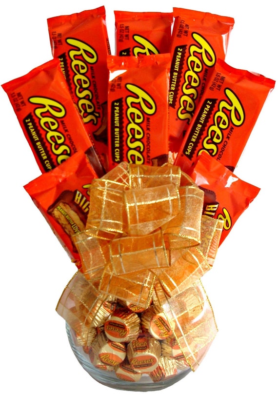 Reese's Lovers Delight Candy Bouquet by LoveCoutureCandy on Etsy