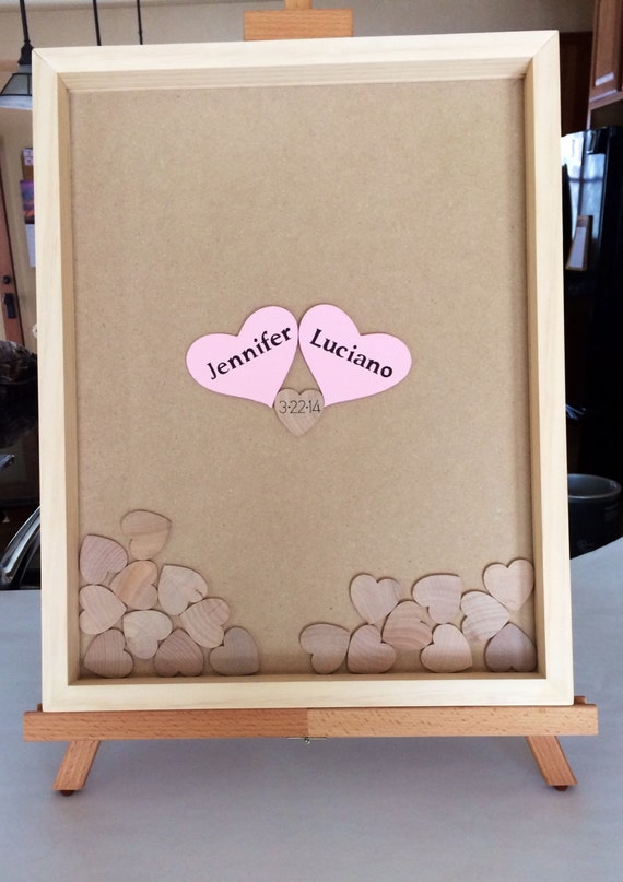Wedding guest book and unique Heart Guest Book Drop by ACFcustoms Wedding guest book and unique Heart Guest Book Drop by ACFcustoms