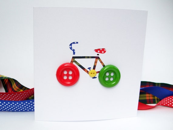 Wheels - Bike Card - Cycling Card - Paper Cut Handmade Greeting Card ...