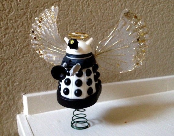 Items Similar To White Angel Dalek Christmas Tree Topper Items Similar To White Angel Dalek Christmas Tree Topper