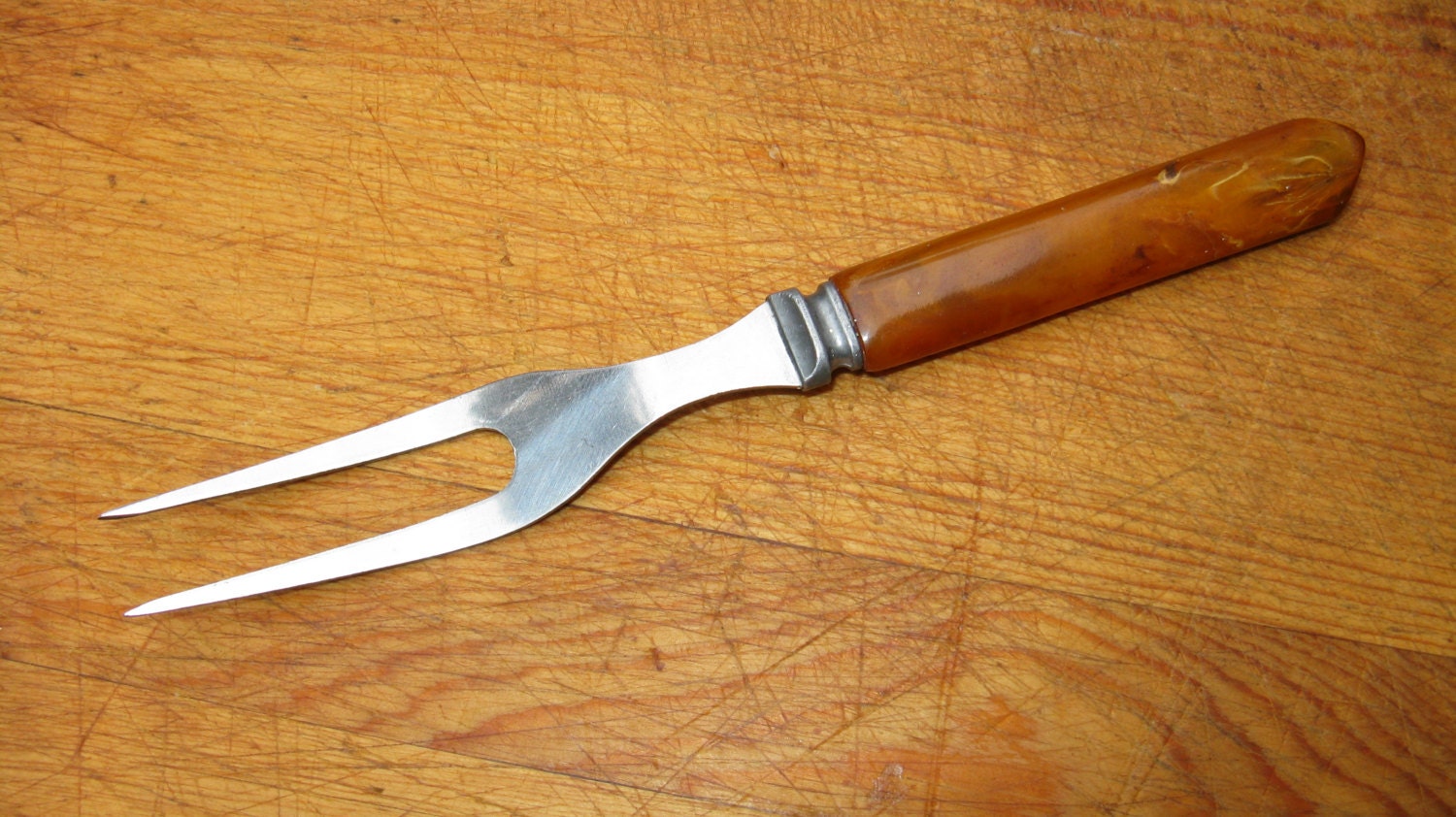 Small Serving Fork w/ Bakelite Handle Haute Juice