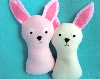 Plush Easter Bunny, Kids Easter Toy, First Easter Toy, Stuffed Baby Toy, Stuffed Easter Bunny, Easter Basket Toy