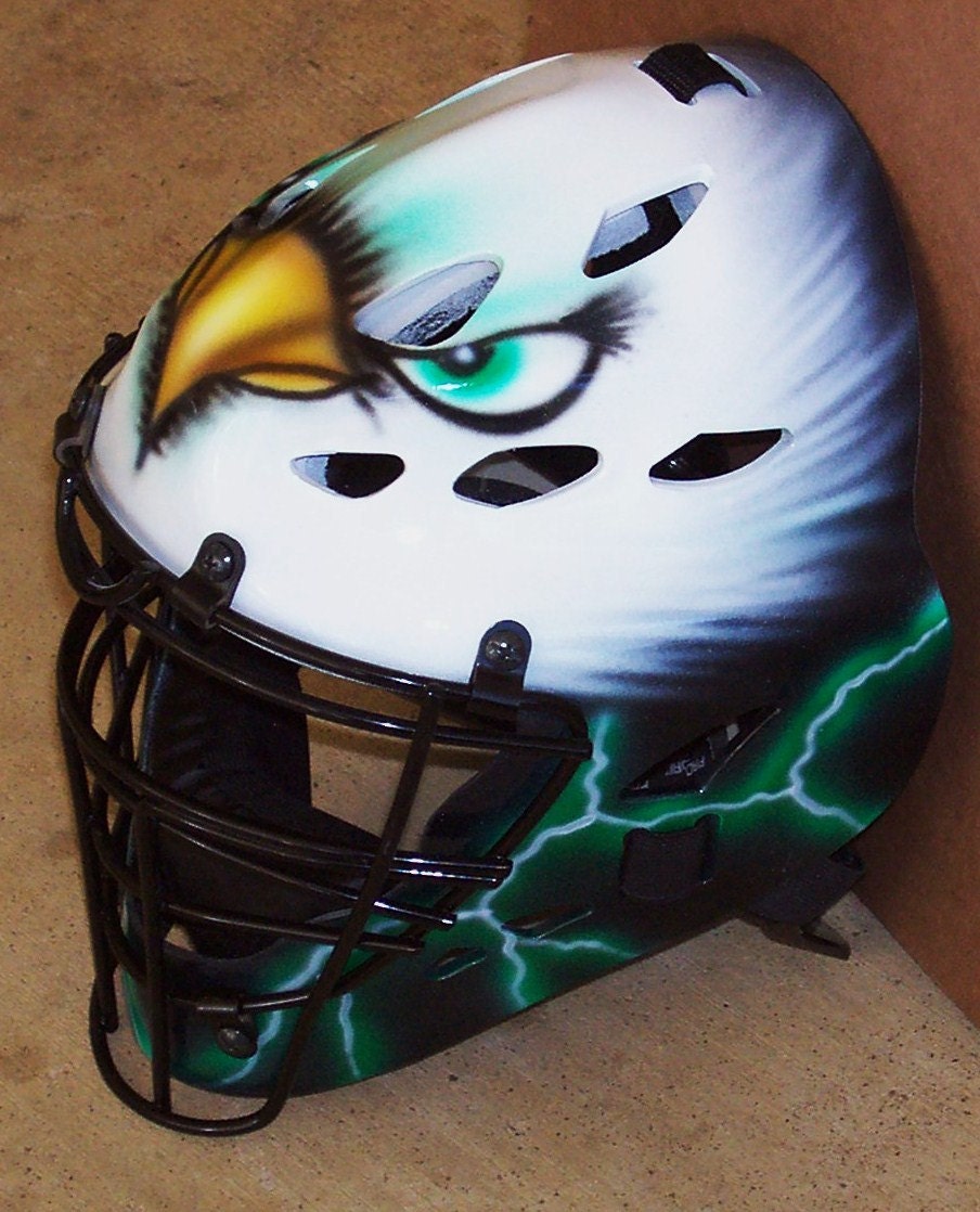 Airbrushed Eagle Baseball Softball Catchers Helmet Rawling