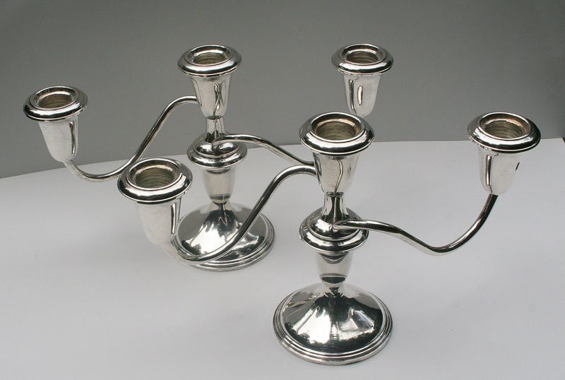 Reed and Barton Sterling Weighted Candle Holder by PastClassics