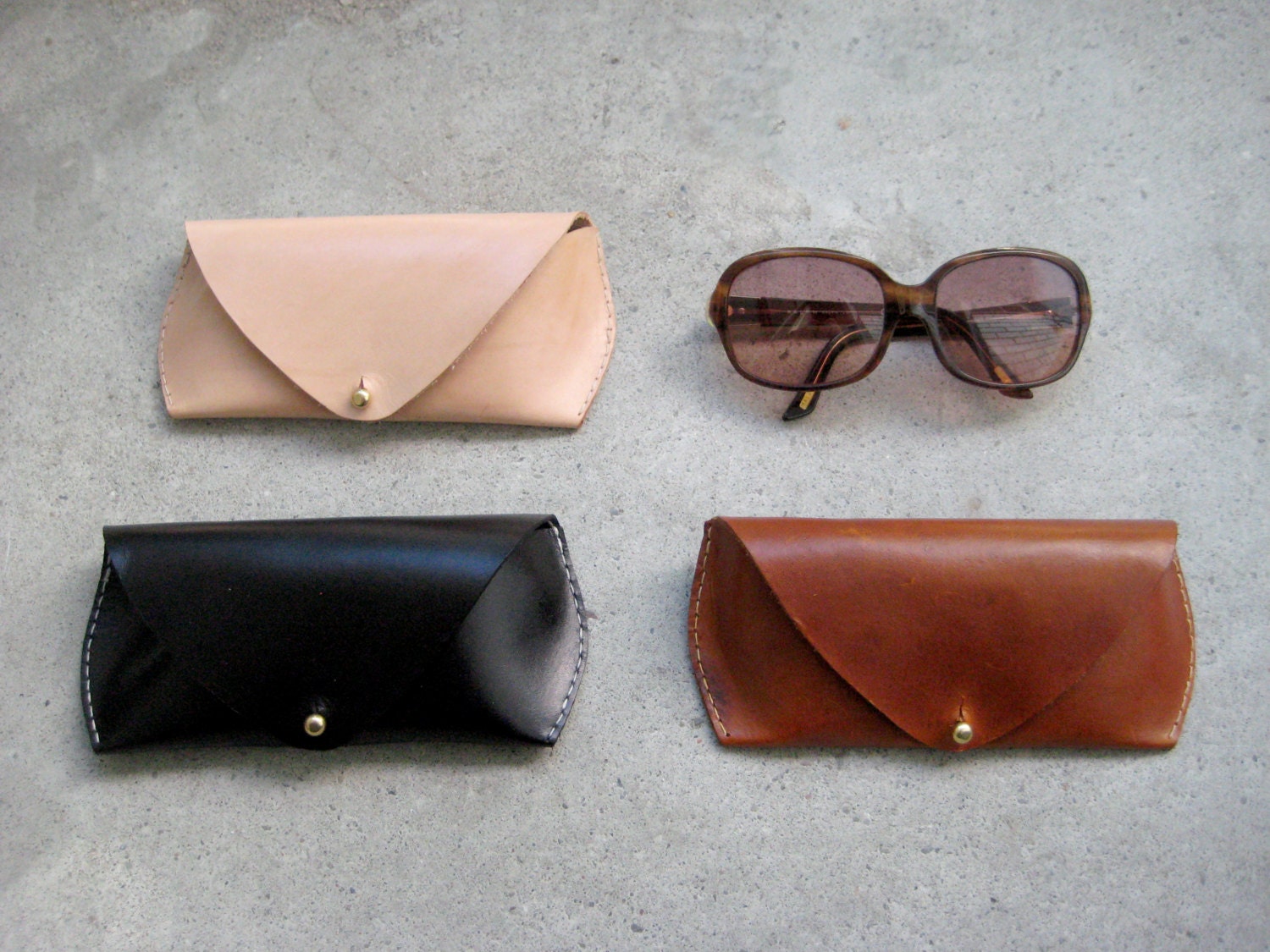 Leather Sunglass Case by FitzyDesign on Etsy