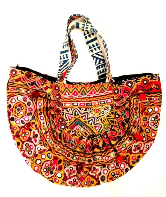 Multicolour vintage ethnic bag by VamaCouture on Etsy