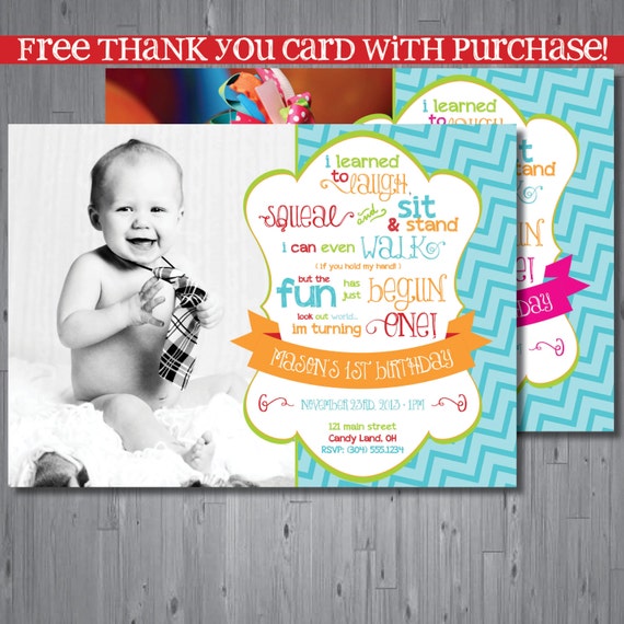 First Birthday Rhymes For Invitations 9