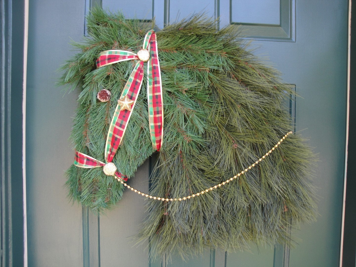 Horse Head Wreath Horse Shaped Wreath Kentucky Derby Wreath