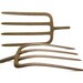 American Gothic Pair of Rustic Iron Pitchforks