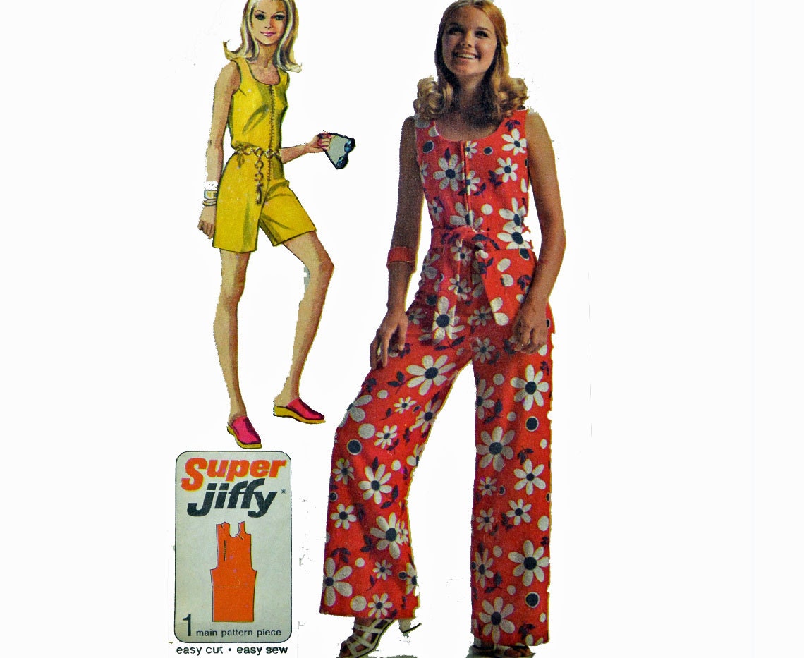 patterns dress free boho Pattern ScarlettsVault JUMPSUIT Vintage by Womens 70s Simplicity